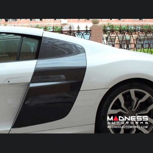 Audi R8 Auto Door Fender Side Blade Skirts - Carbon Fiber